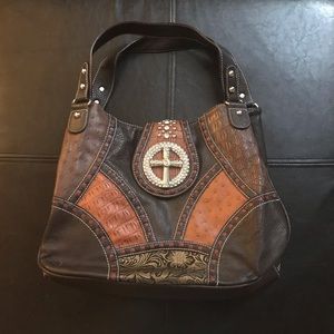 ✨Like NEW✨ Brown Patterned Purse